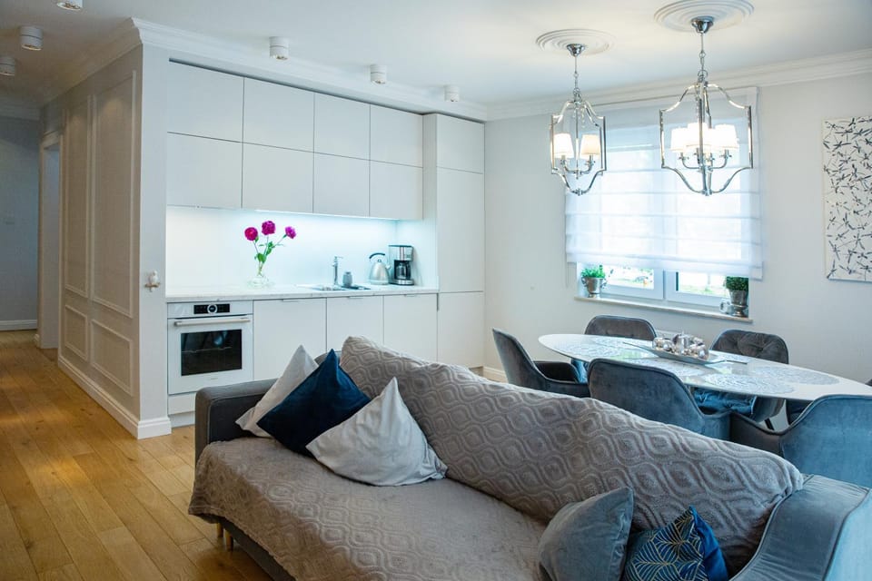 Living room, kitchen