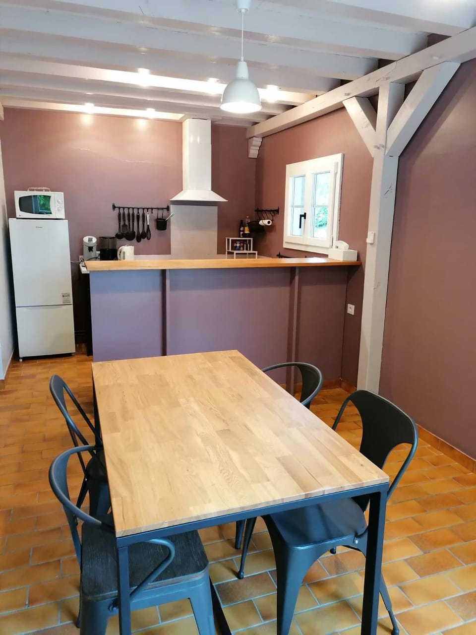 Coffee/tea facilities, Kitchen or kitchenette, Dining area, minibar, pet friendly, stove
