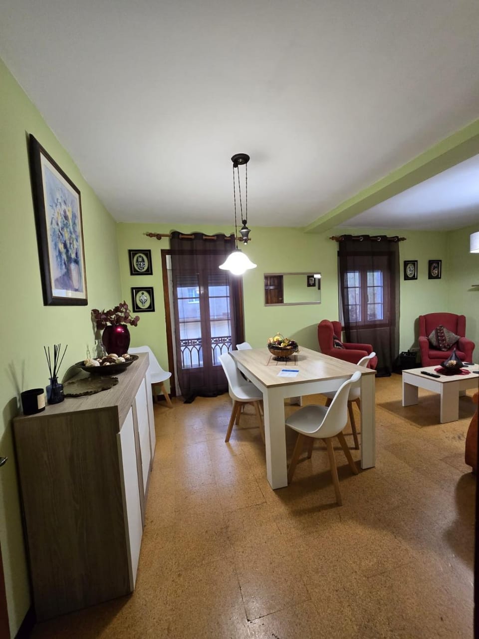 Living room, Seating area, Dining area