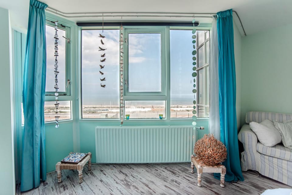 Living room, Bedroom, Sea view