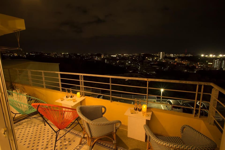 Night, View (from property/room), Balcony/Terrace, City view
