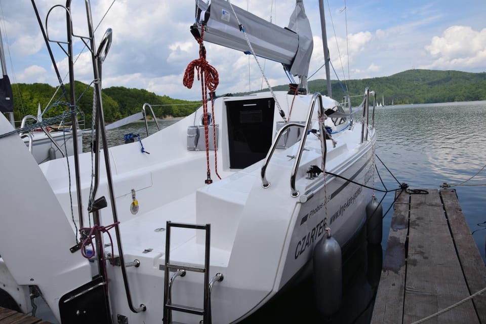 Jacht Docked boat in Slovakia