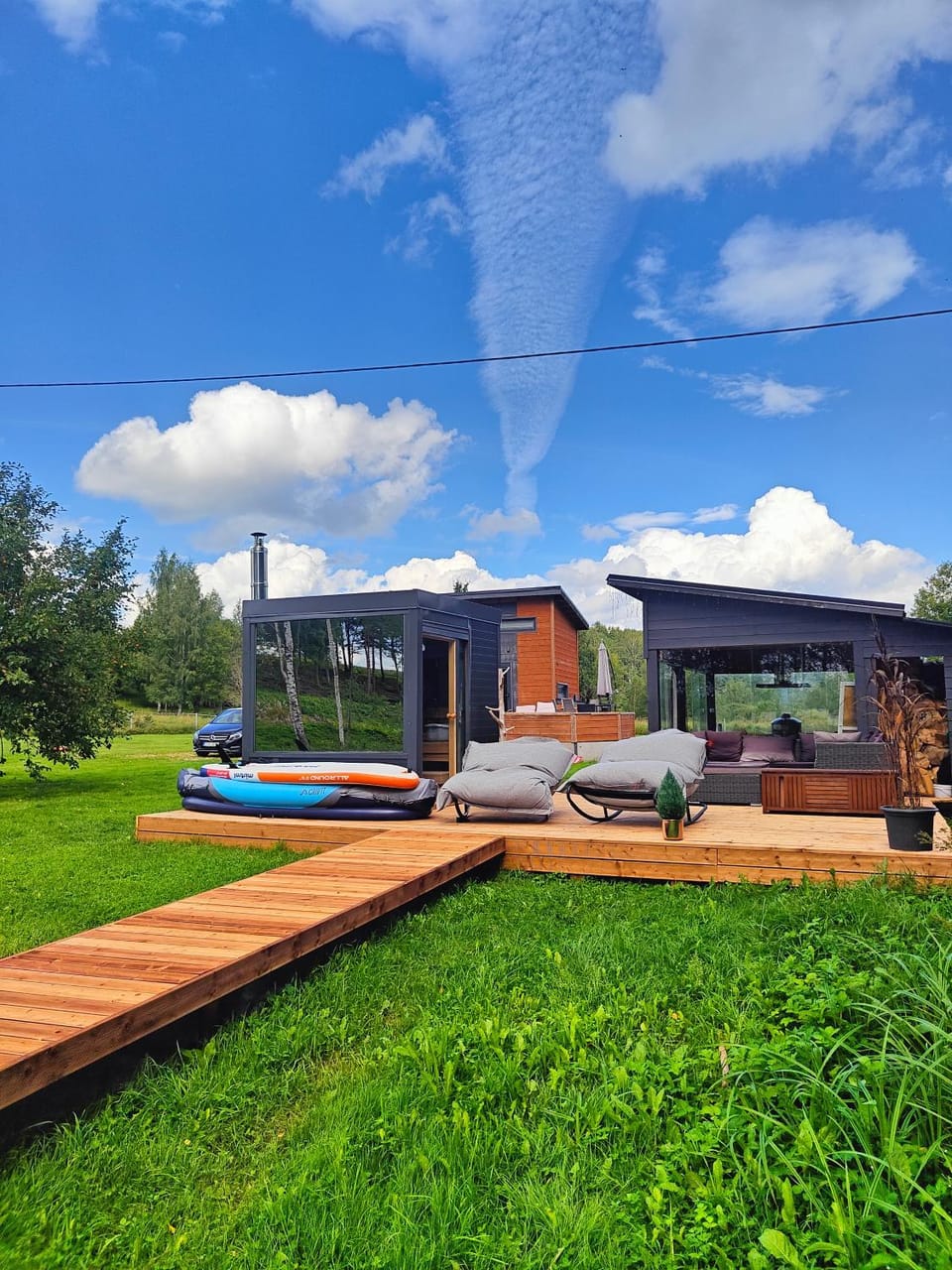 Lake sauna house near Otepää Biathlon stadium House in Estonia