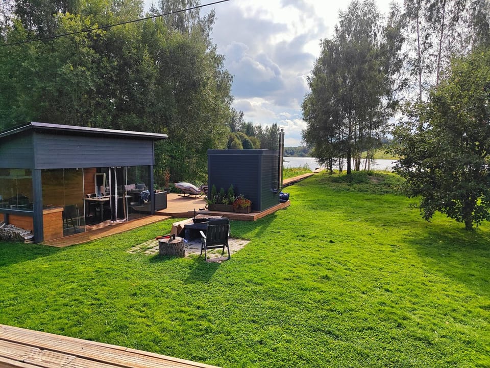 Lake sauna house near Otepää Biathlon stadium House in Estonia