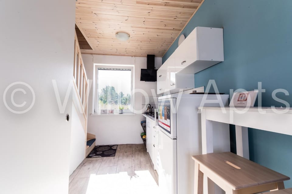 Kitchen or kitchenette, Dining area, Garden view