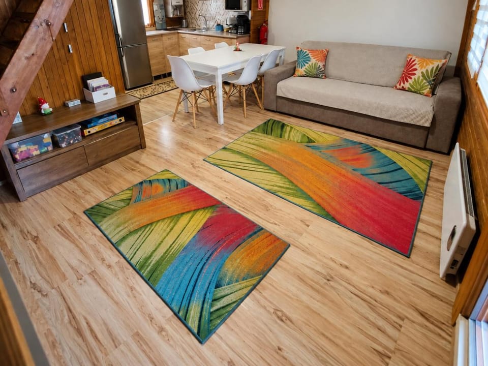 Living room, kitchen
