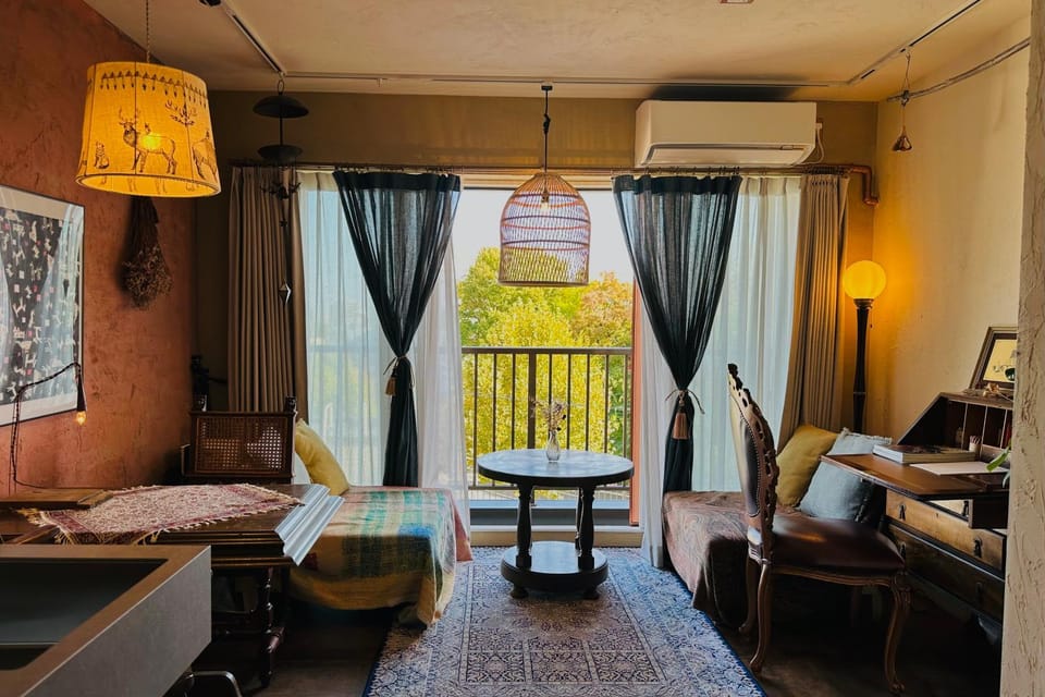 View (from property/room), Balcony/Terrace, Living room, Dining area