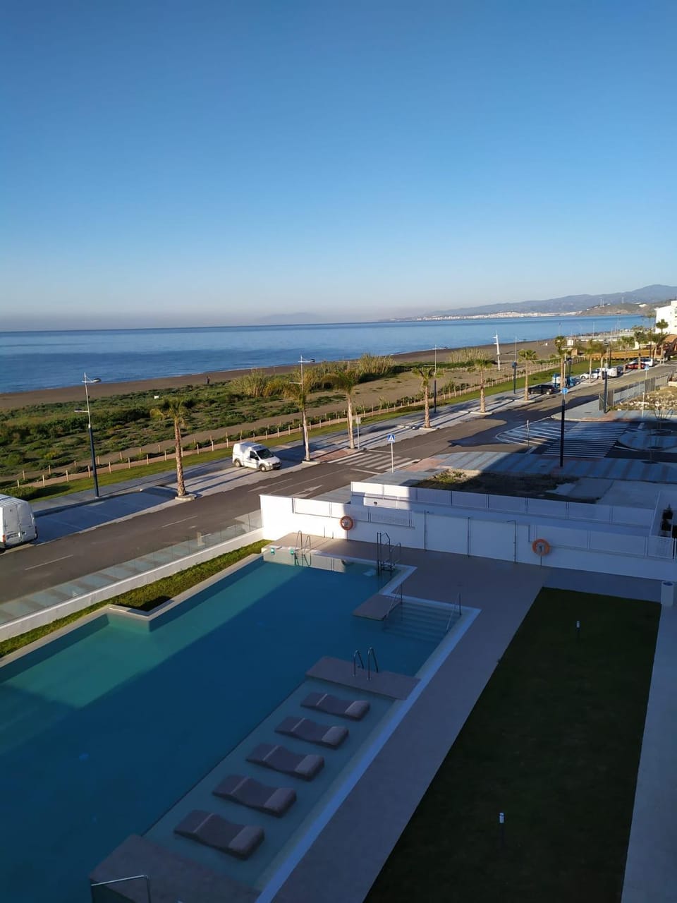 Property building, Beach, Swimming pool