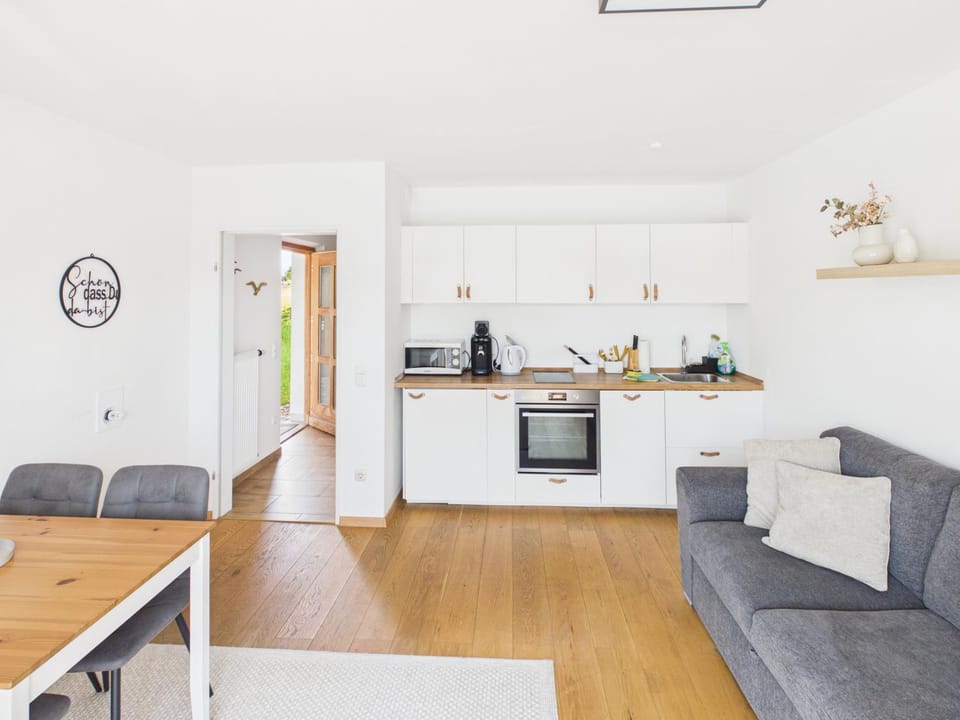 Kitchen or kitchenette, Living room, Dining area