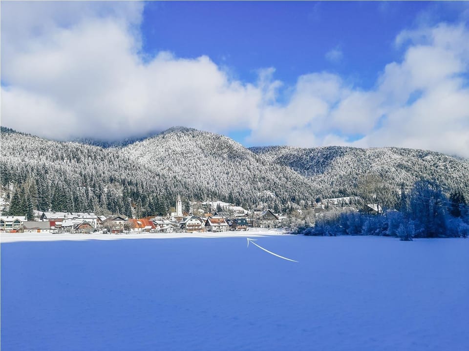 Natural landscape, Winter, Mountain view