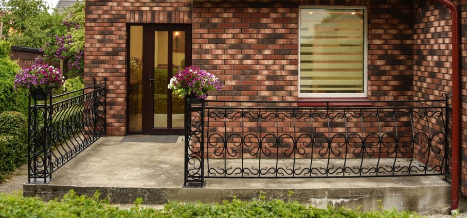 Patio, Facade/entrance, Decorative detail