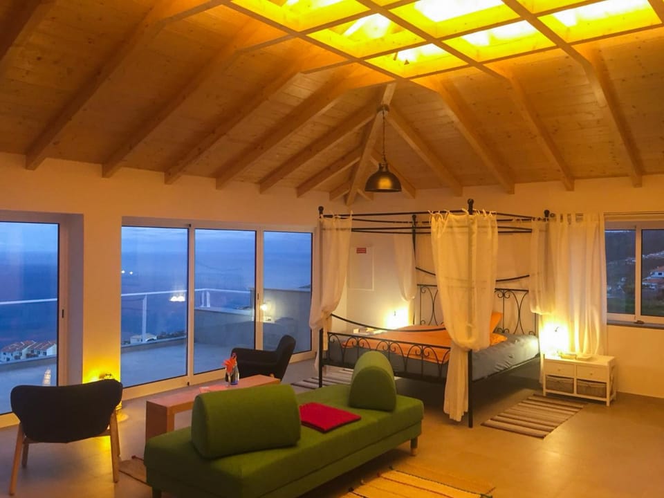 Living room, Bedroom, Sea view