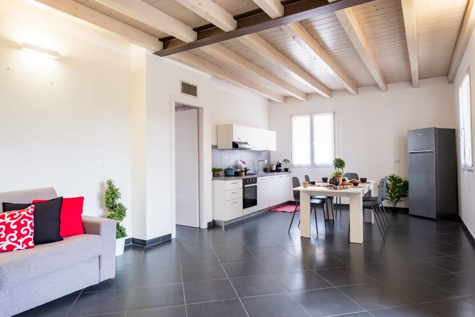 Kitchen or kitchenette, Living room, Dining area