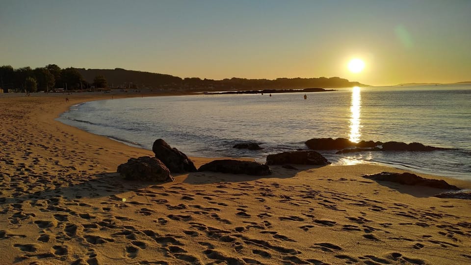 Natural landscape, Beach, Sunset