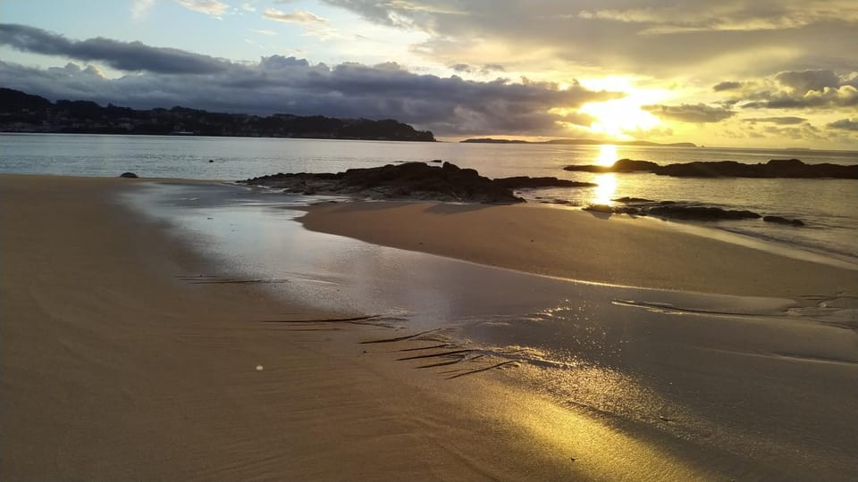 Natural landscape, Beach, Sunset