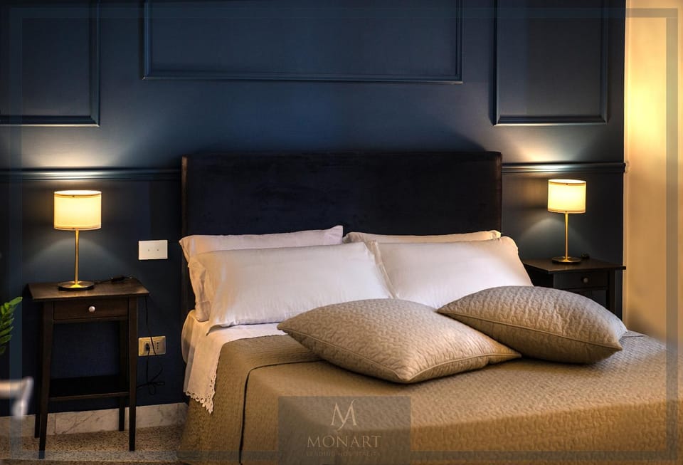 Bed, Decorative detail, Bedroom
