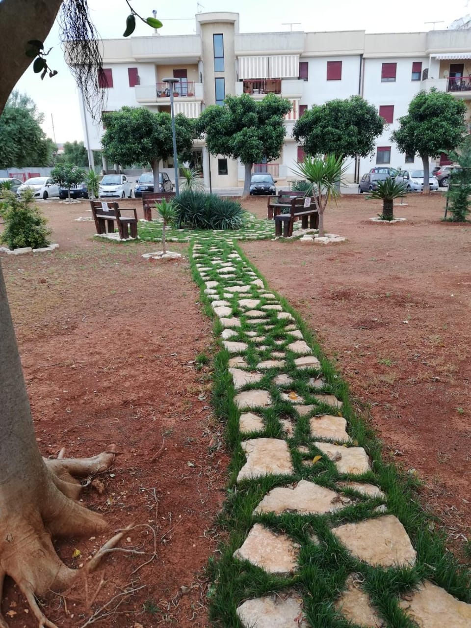 Property building, Spring, Garden, Garden view