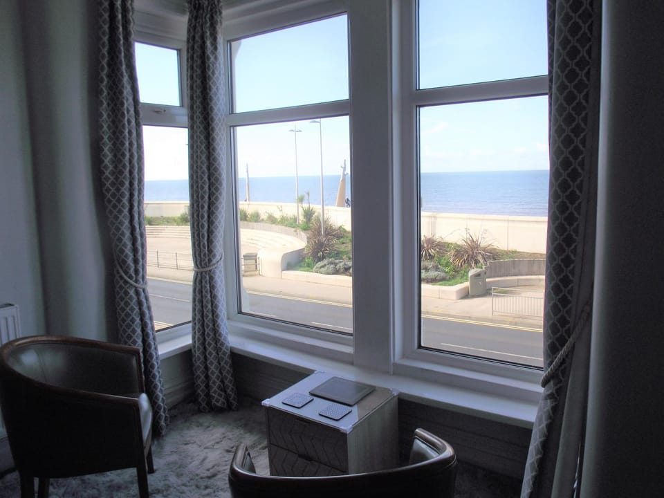 Living room, Seating area, Sea view