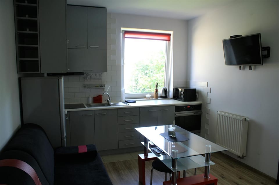 TV and multimedia, Kitchen or kitchenette, Living room, Seating area, Dining area, stove