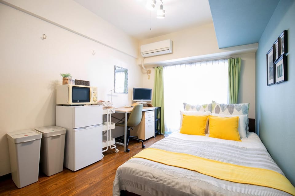 Bed, Bedroom, air conditioner