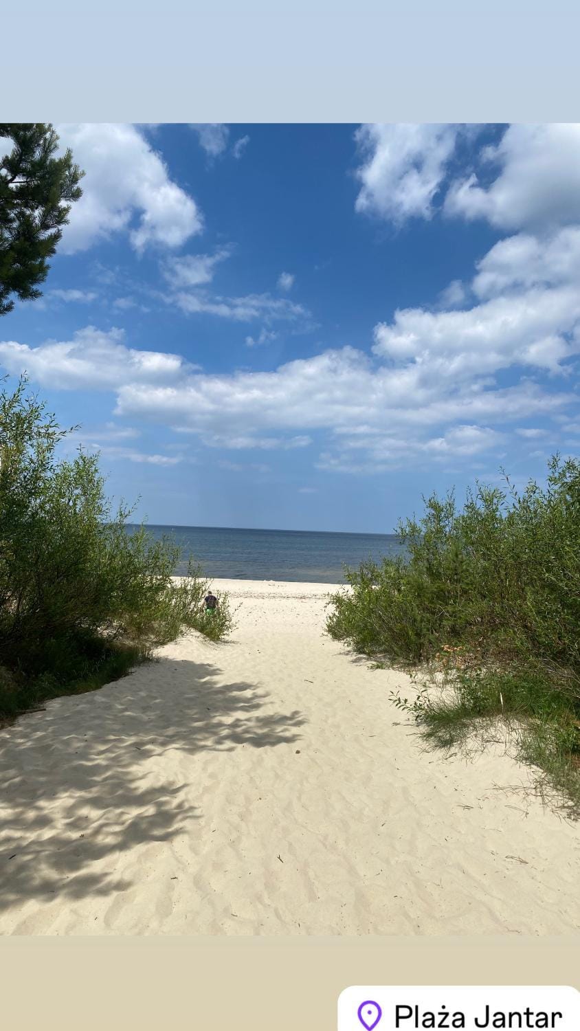 Apartament Jantarowe Zacisze Blue Apartment in Pomeranian Voivodeship