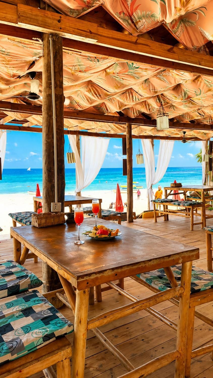 Restaurant/places to eat, Day, Natural landscape, Food and drinks, Banquet/Function facilities, Dining area, Beach, Food, Sea view, Breakfast