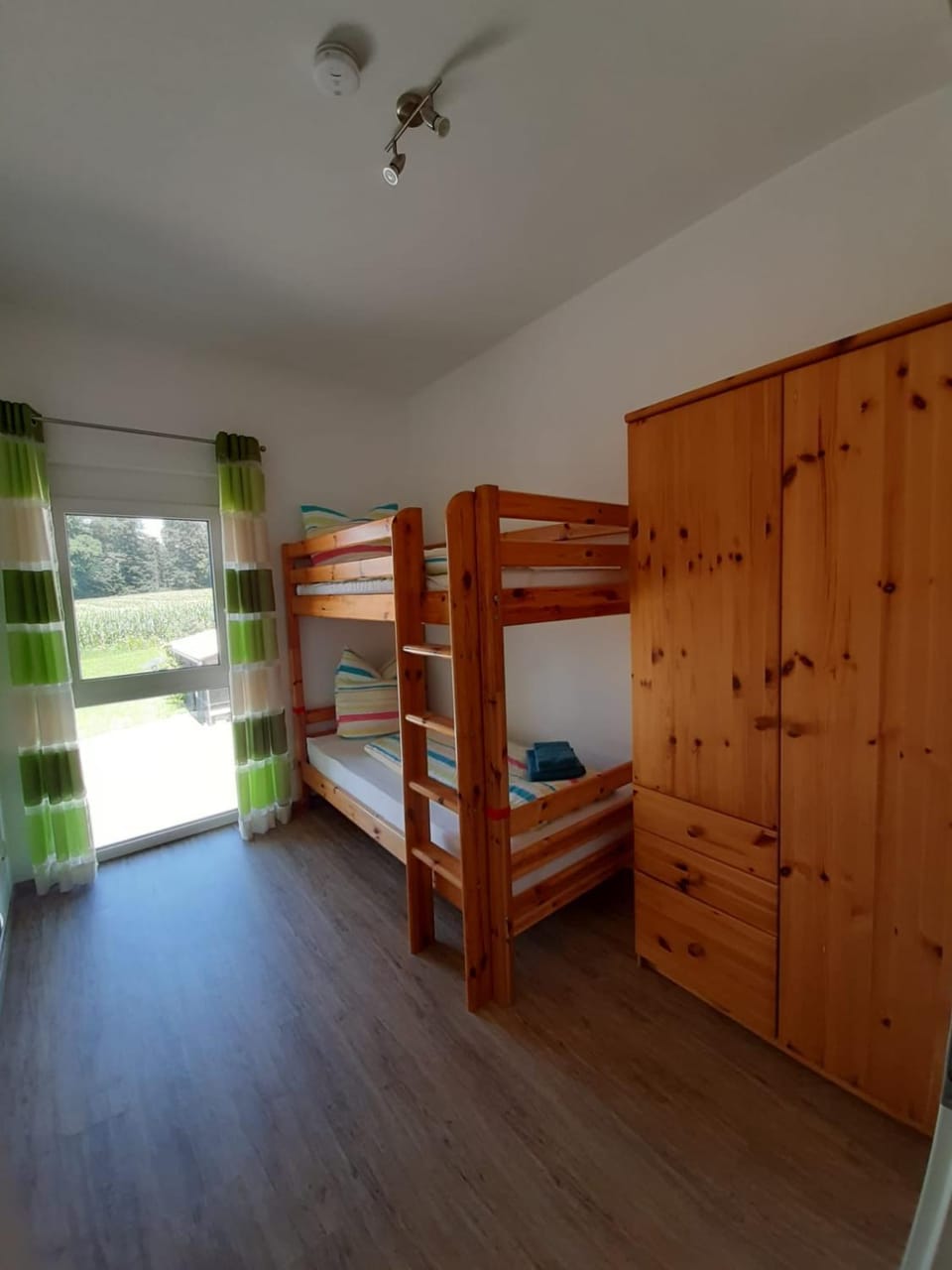 Photo of the whole room, bunk bed