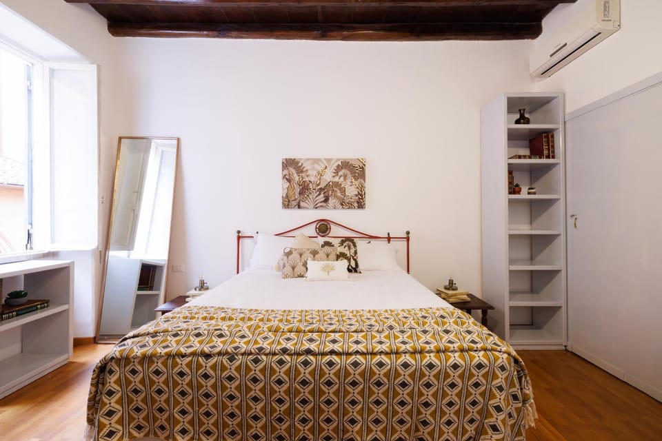 Bed, Bedroom, heating, air conditioner