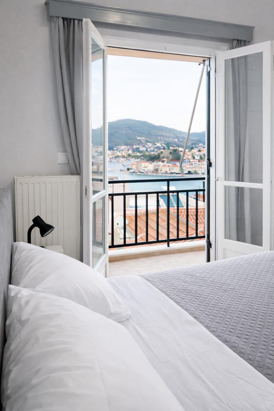 Beautiful view of poros House in Argolis, Greece
