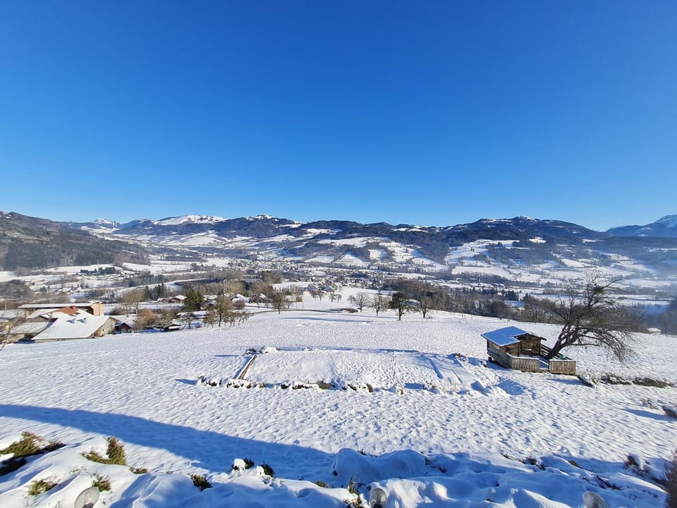 Natural landscape, Winter, Mountain view