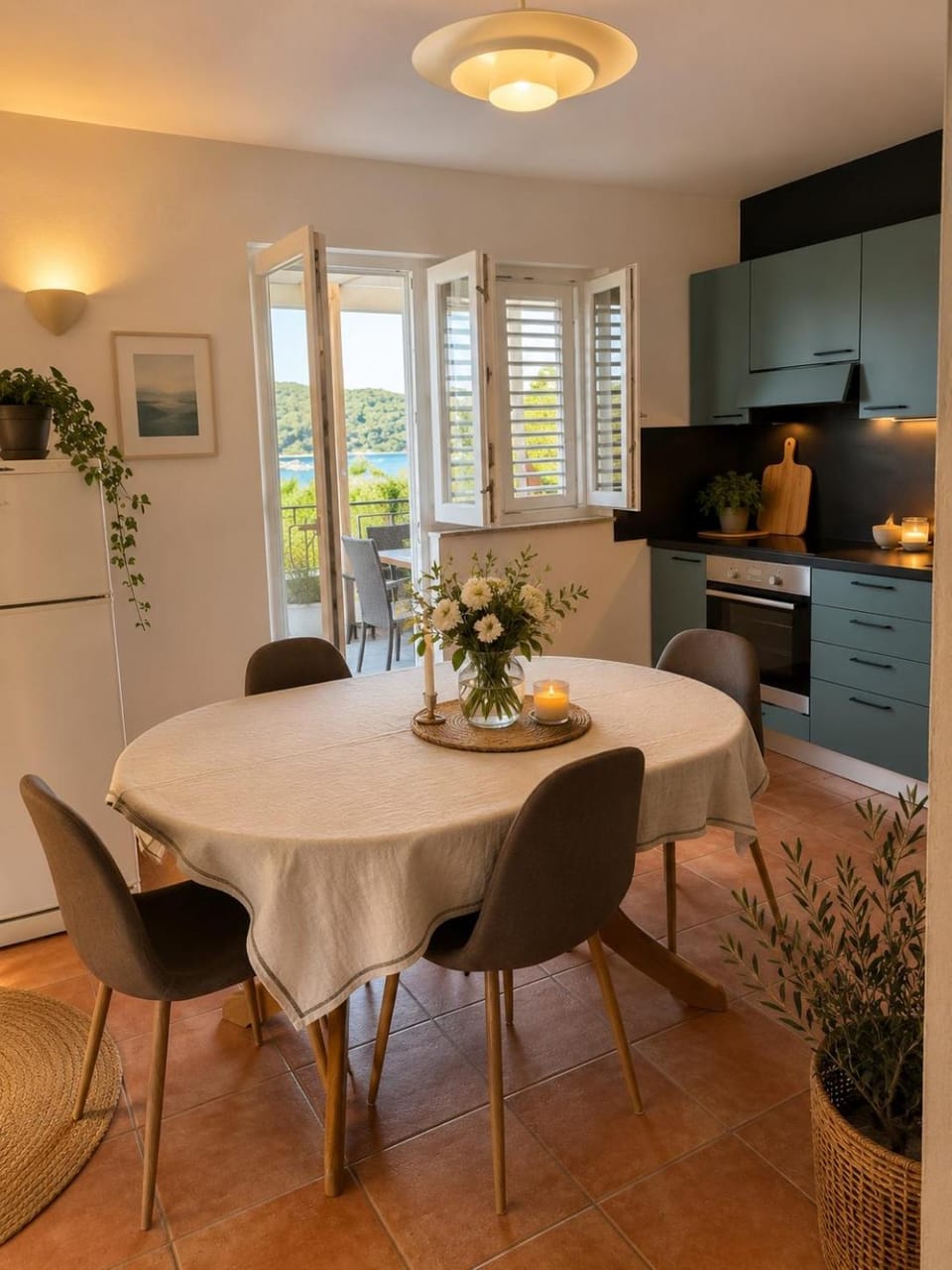 Kitchen or kitchenette, Dining area