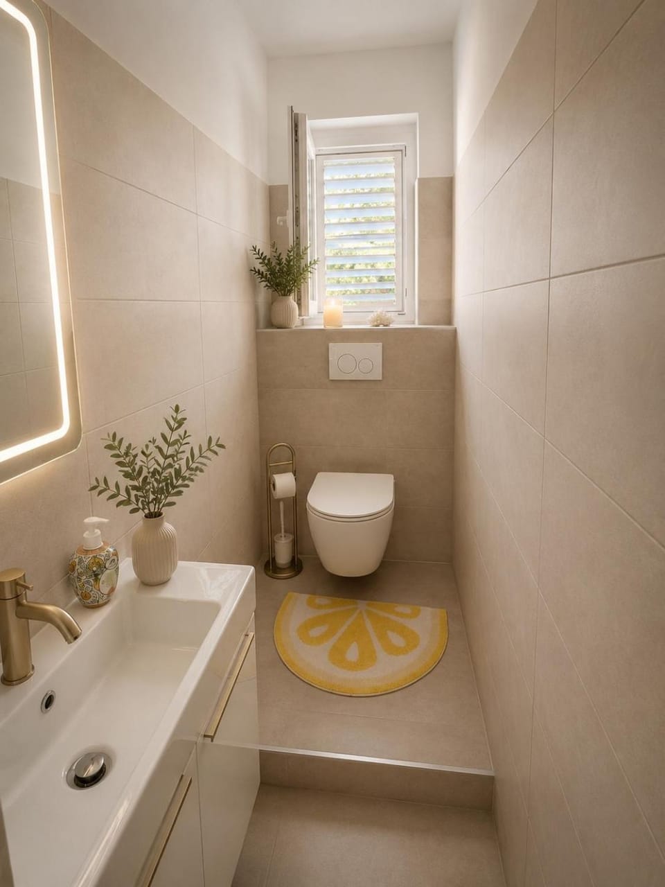 Toilet, towels