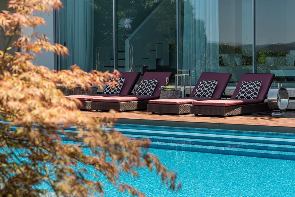 Facade/entrance, Pool view