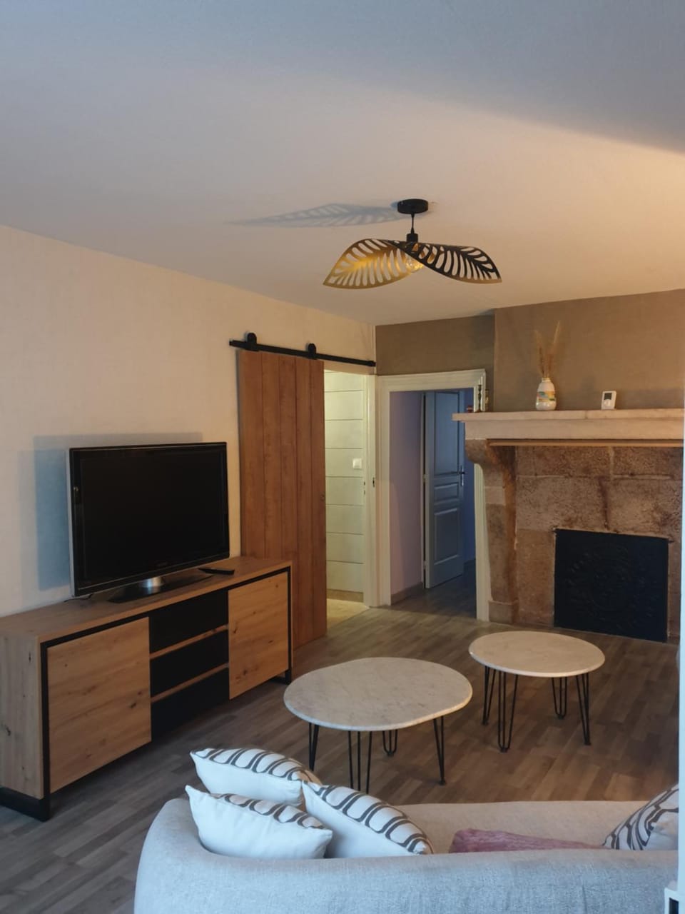 Communal lounge/ TV room, TV and multimedia, fireplace