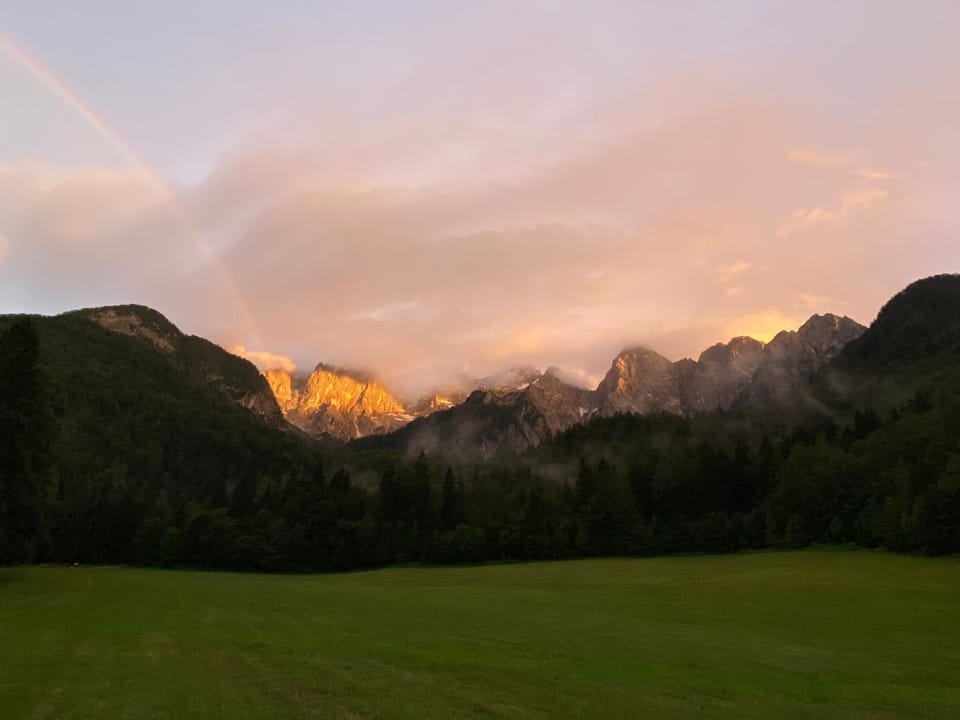Natural landscape, Hiking, Cycling, Mountain view, Sunset