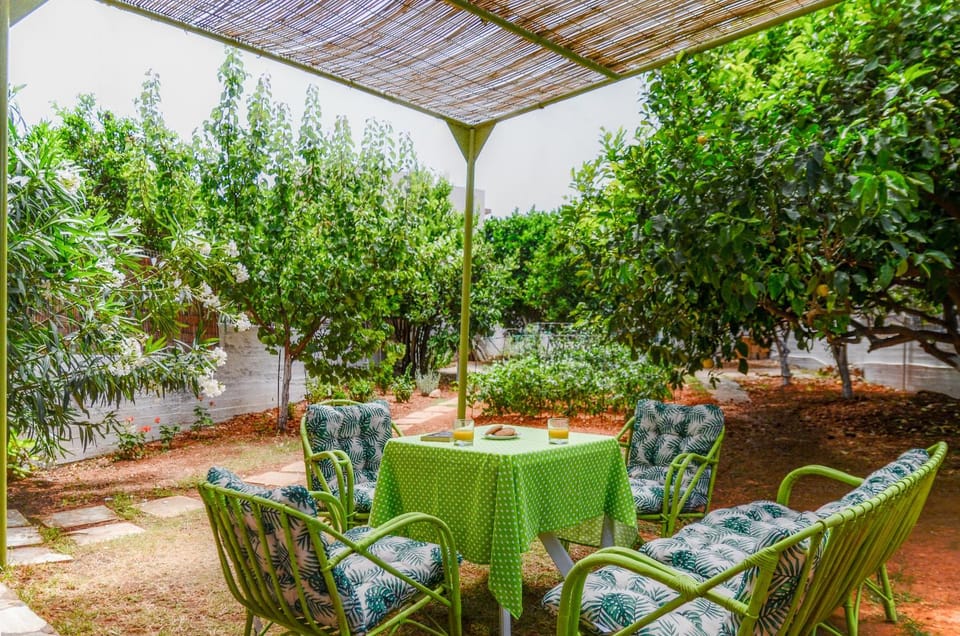 Patio, Day, Garden, Dining area, Garden view