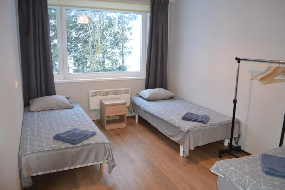 Bed, Bedroom, furniture, towels