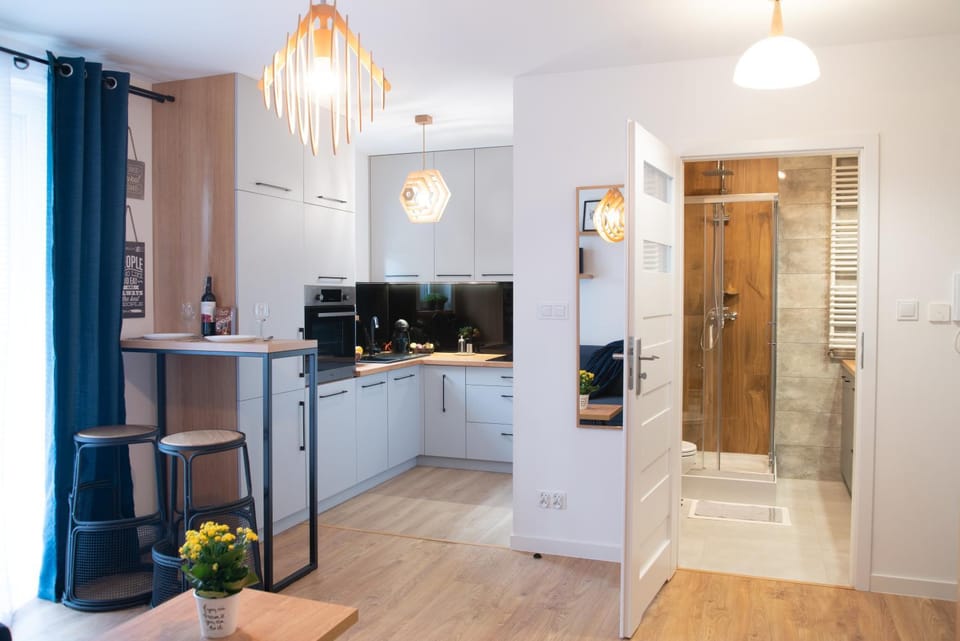 Apartament Niebieski - Okrzei (Garaż, Targi) Apartment in Poland