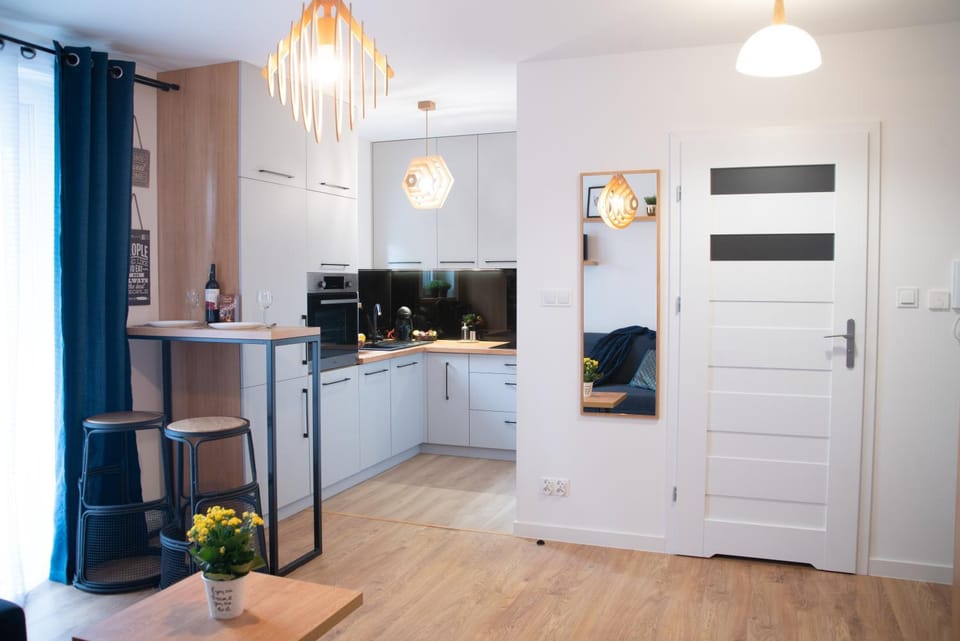 Apartament Niebieski - Okrzei (Garaż, Targi) Apartment in Poland