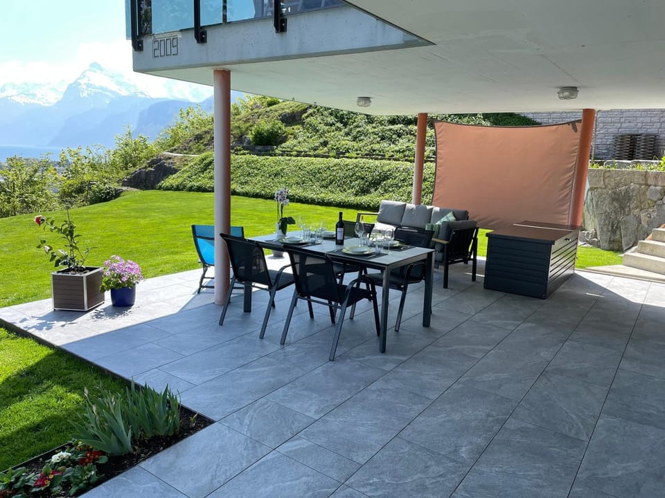 Balcony/Terrace, Seating area, Garden view