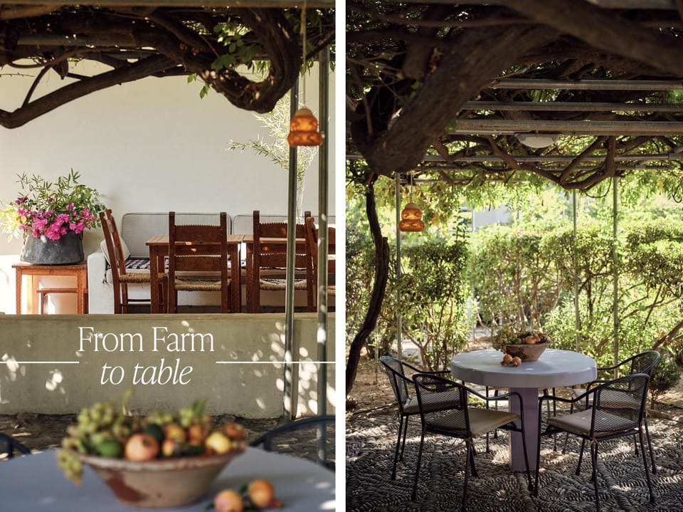 Garden, Dining area