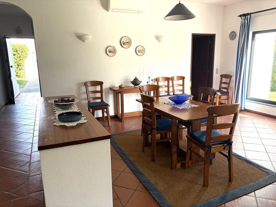 Dining area, air conditioner