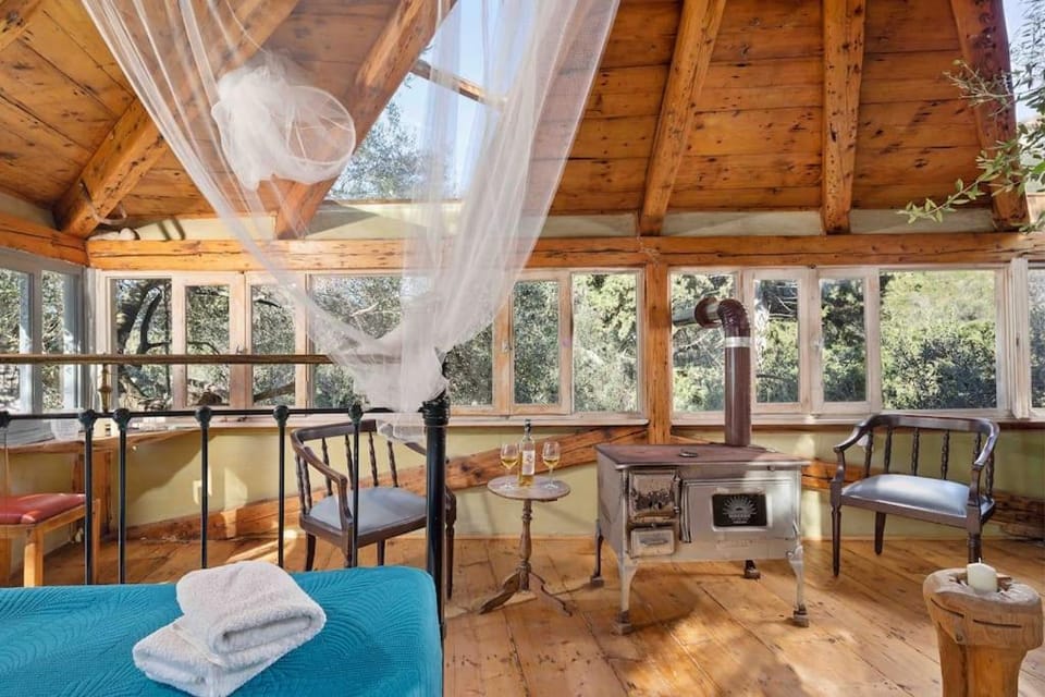 Margaritis's Treehouse House in Corfu, Greece