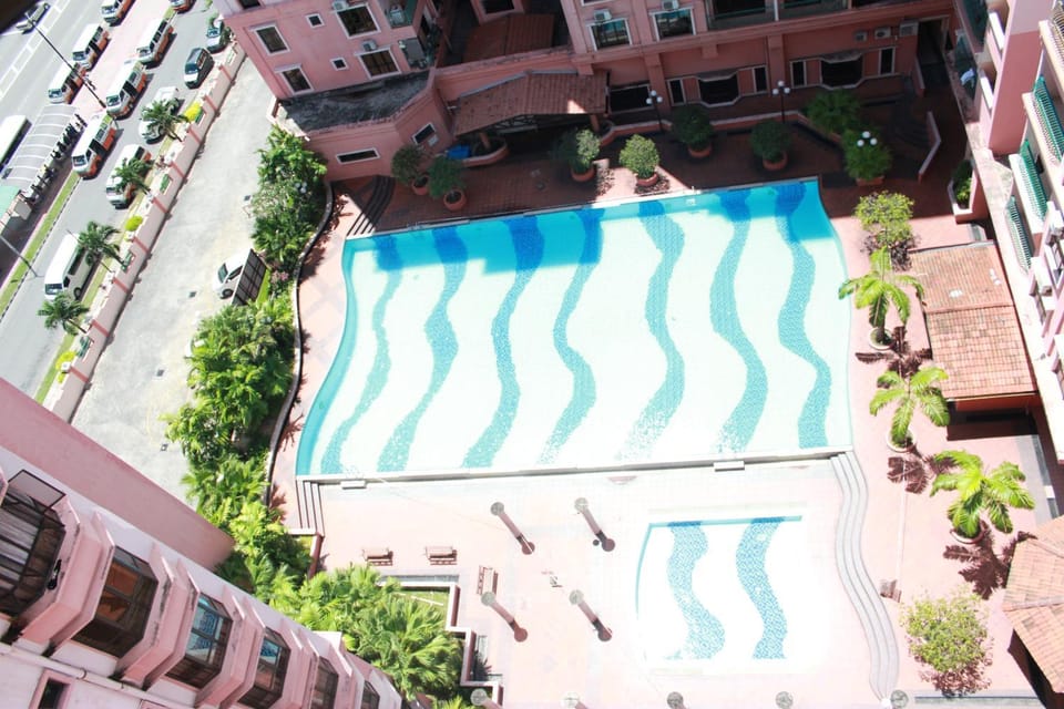 Property building, Pool view