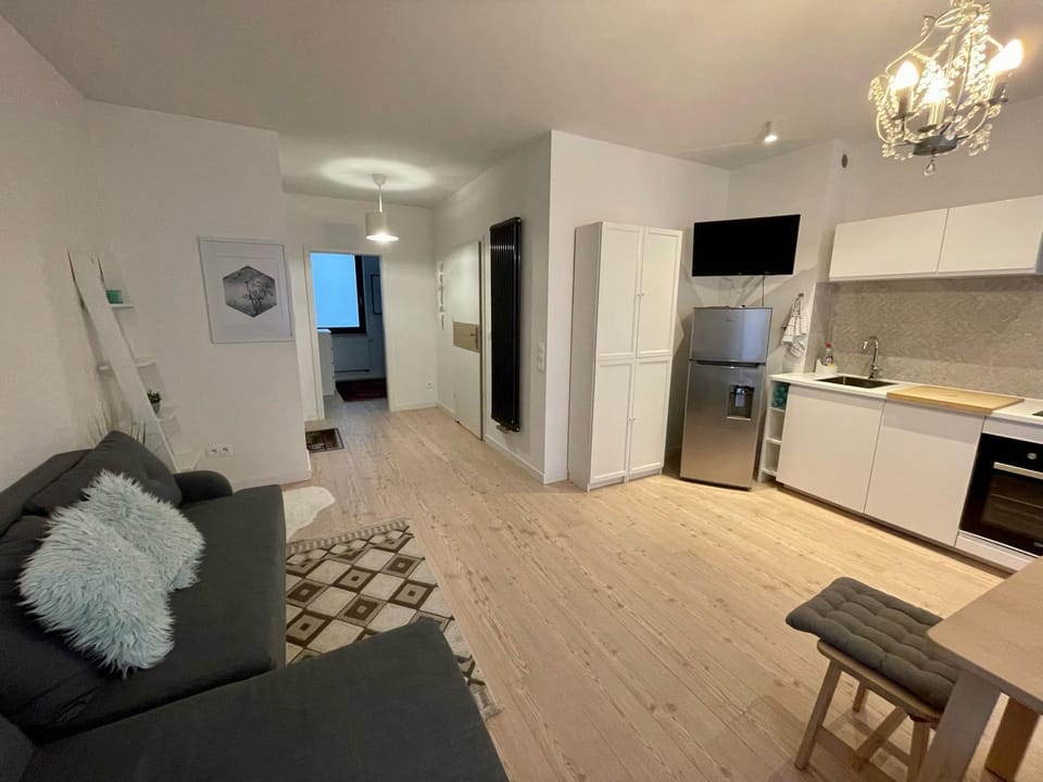 TV and multimedia, Kitchen or kitchenette, Living room, Seating area, Dining area, dishwasher, stove