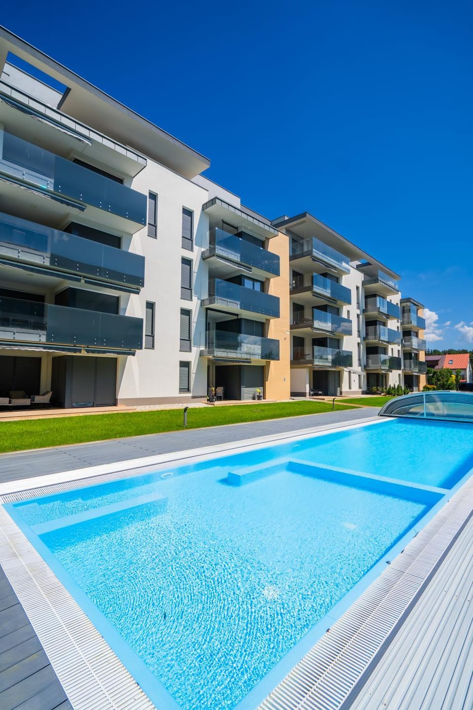 Property building, Pool view, Swimming pool