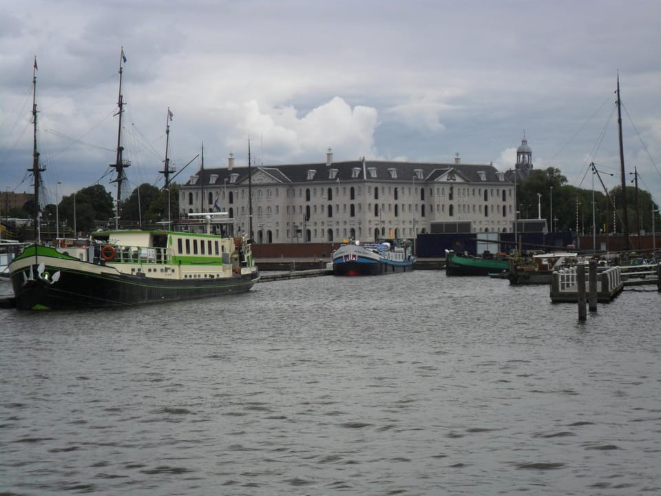 Anna Houseboat Docked boat in Amsterdam