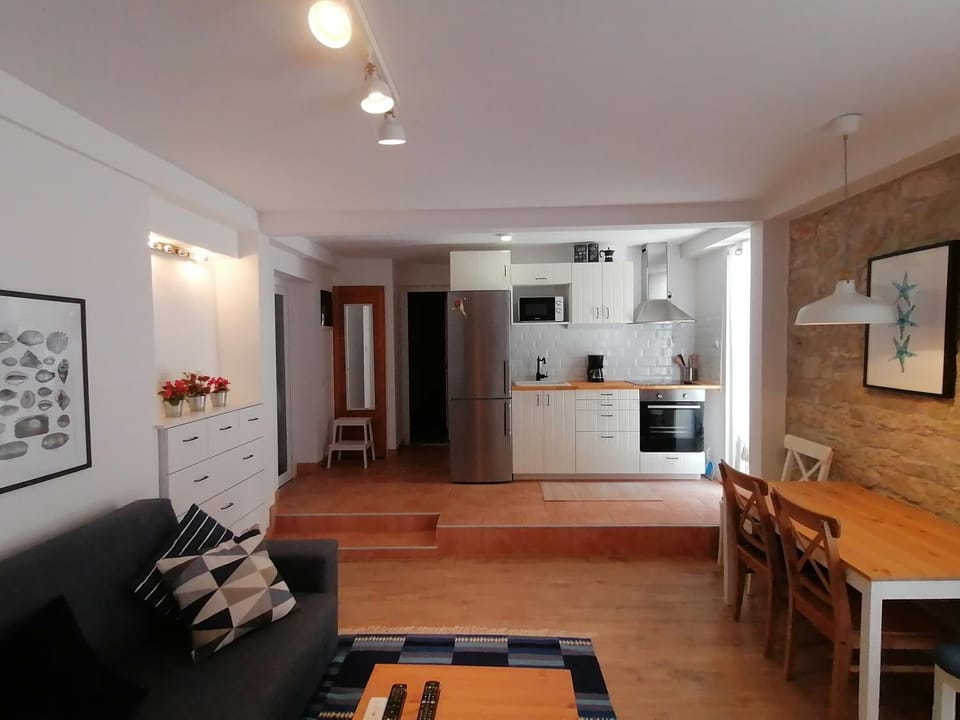 Kitchen or kitchenette, Living room, Dining area