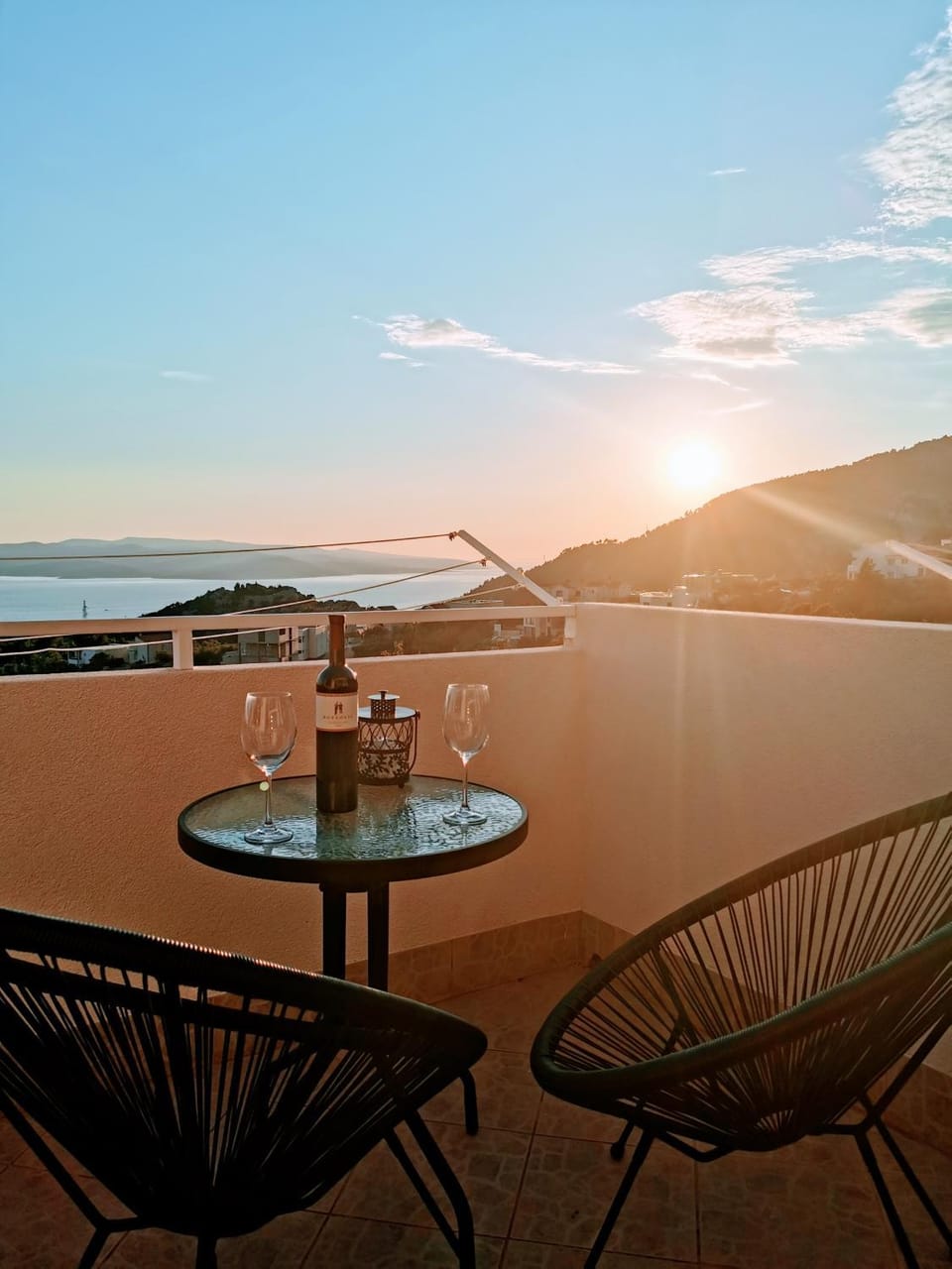 Patio, Natural landscape, View (from property/room), Balcony/Terrace, Balcony/Terrace, Dining area, Sea view, Sunset