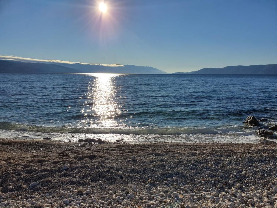 Beach, Sea view, Sunset